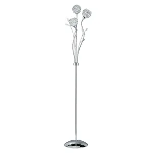 3573CC Bellis II Chrome 3 Light Floor Lamp