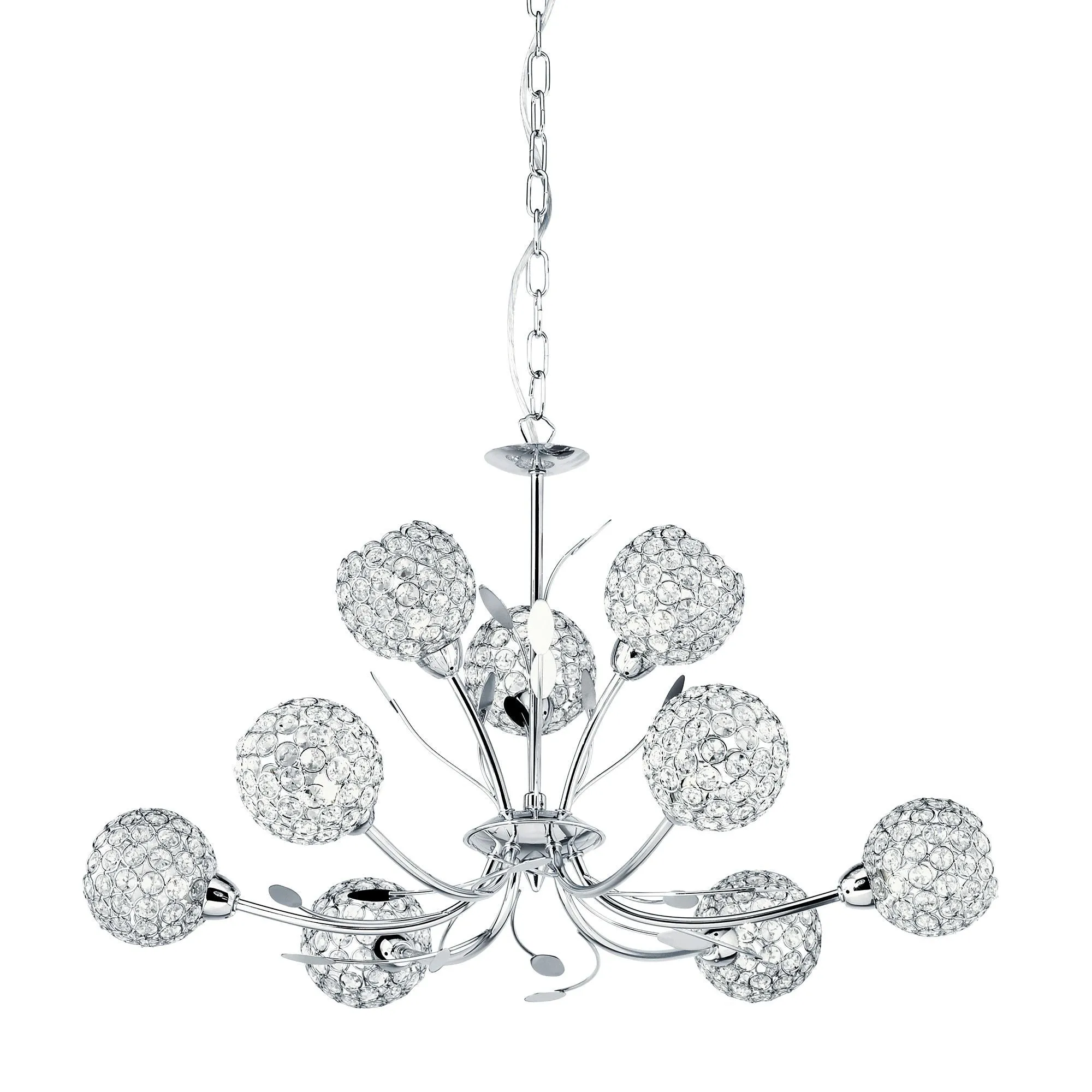 5579-9CC Bellis II Chrome 9 Light Multi Arm Light
