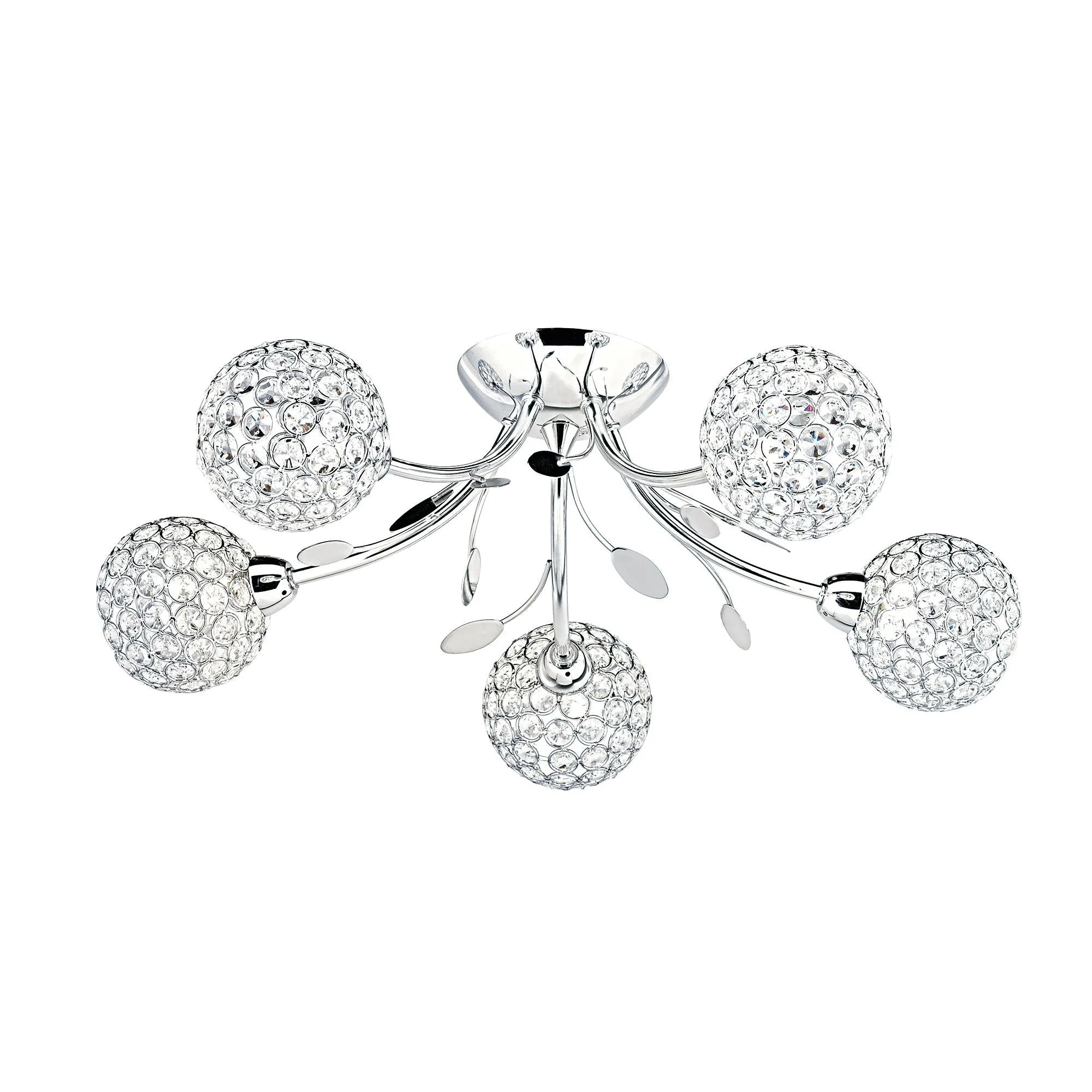 6575-5CC Belis Li Chrome 5 Light Flush Light
