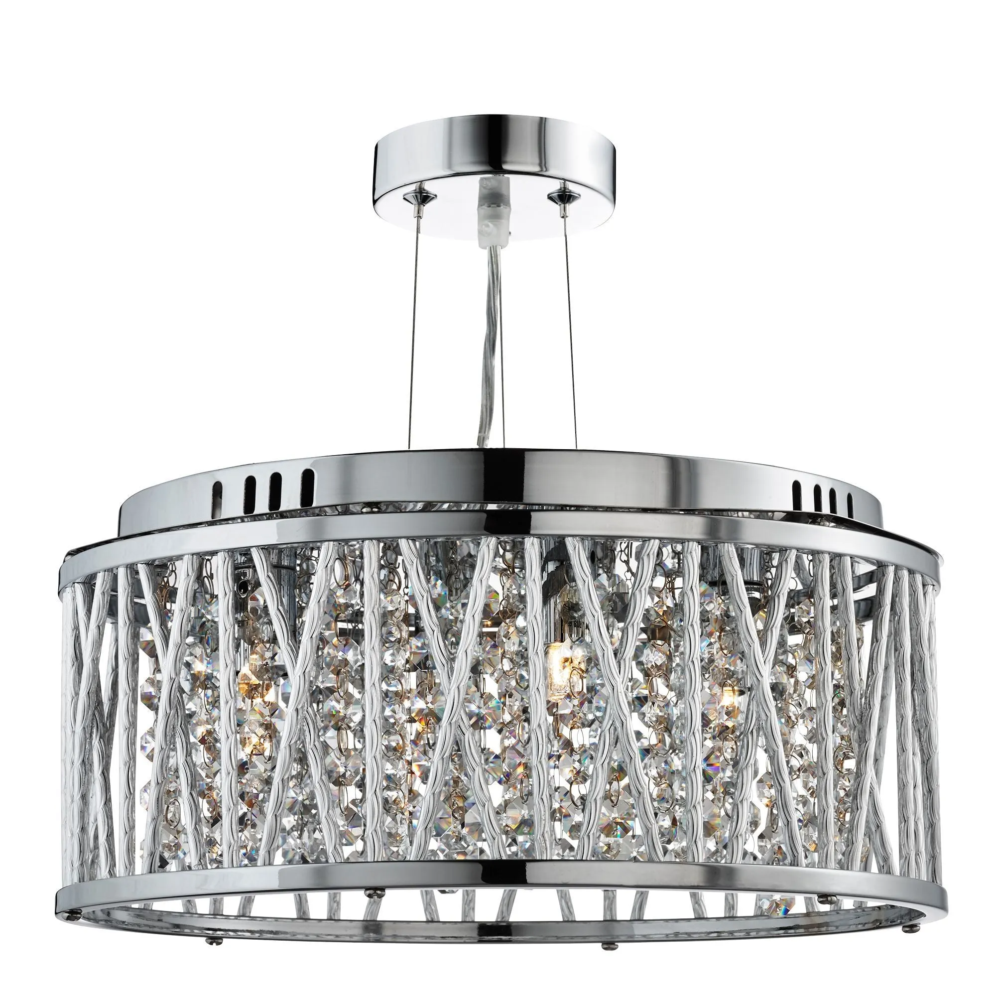 8333-3CC Elise 3 Light Semi Flush Light
