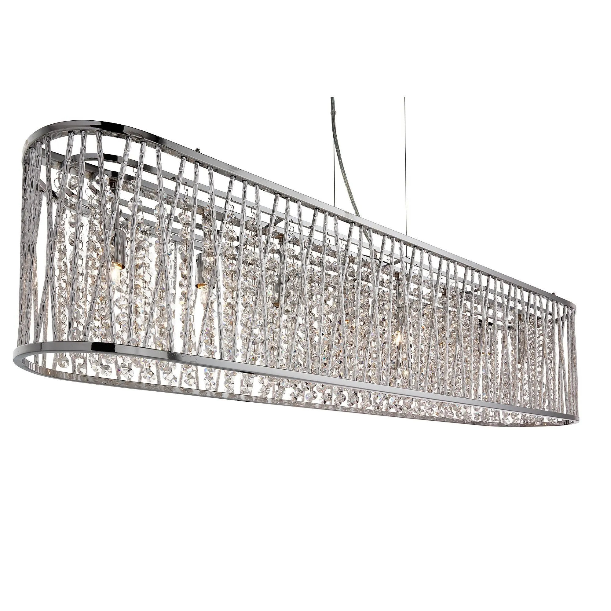 9448-8CC Elise 8 Light Oval Suspended Light