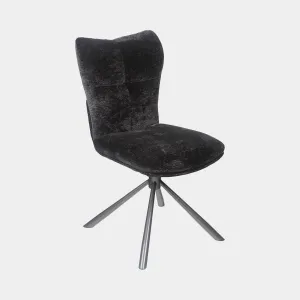 Alonso - Swivel Dining Chair In Fabric