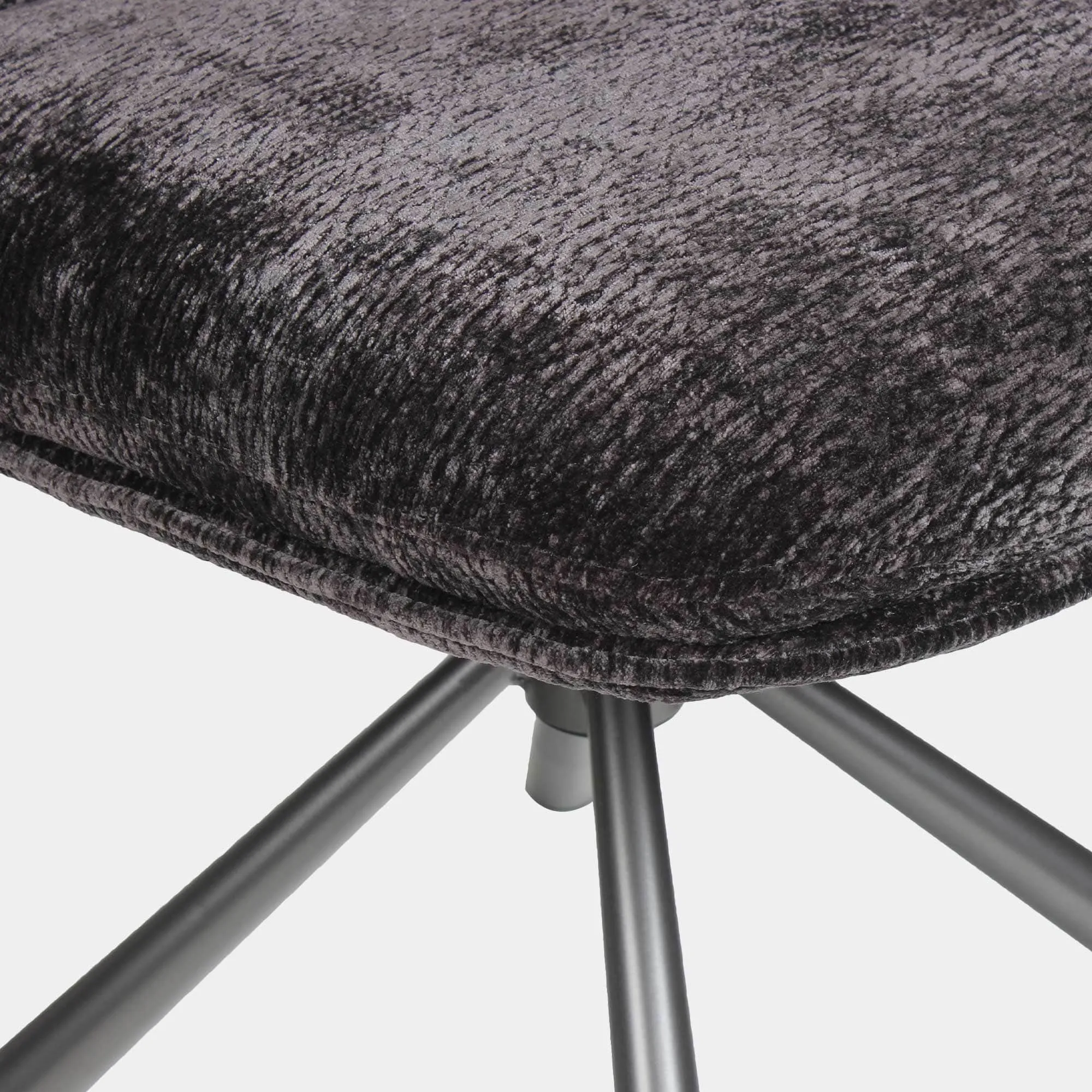 Alonso - Swivel Dining Chair In Fabric