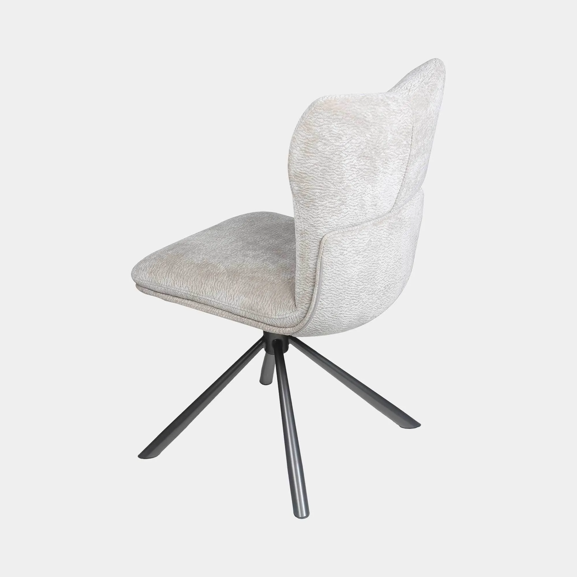 Alonso - Swivel Dining Chair In Fabric