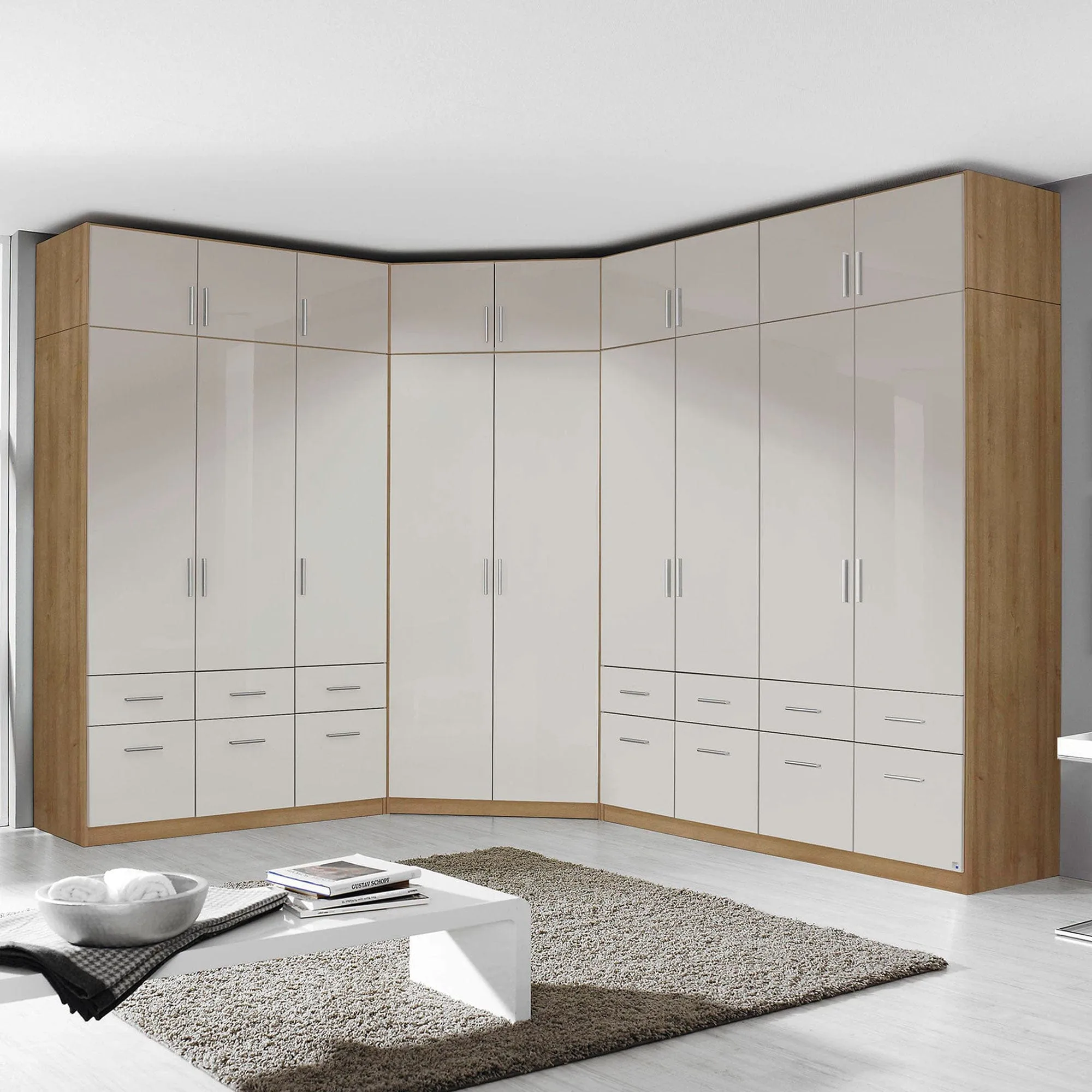 Amalfi - Mirrored Combi Wardrobe