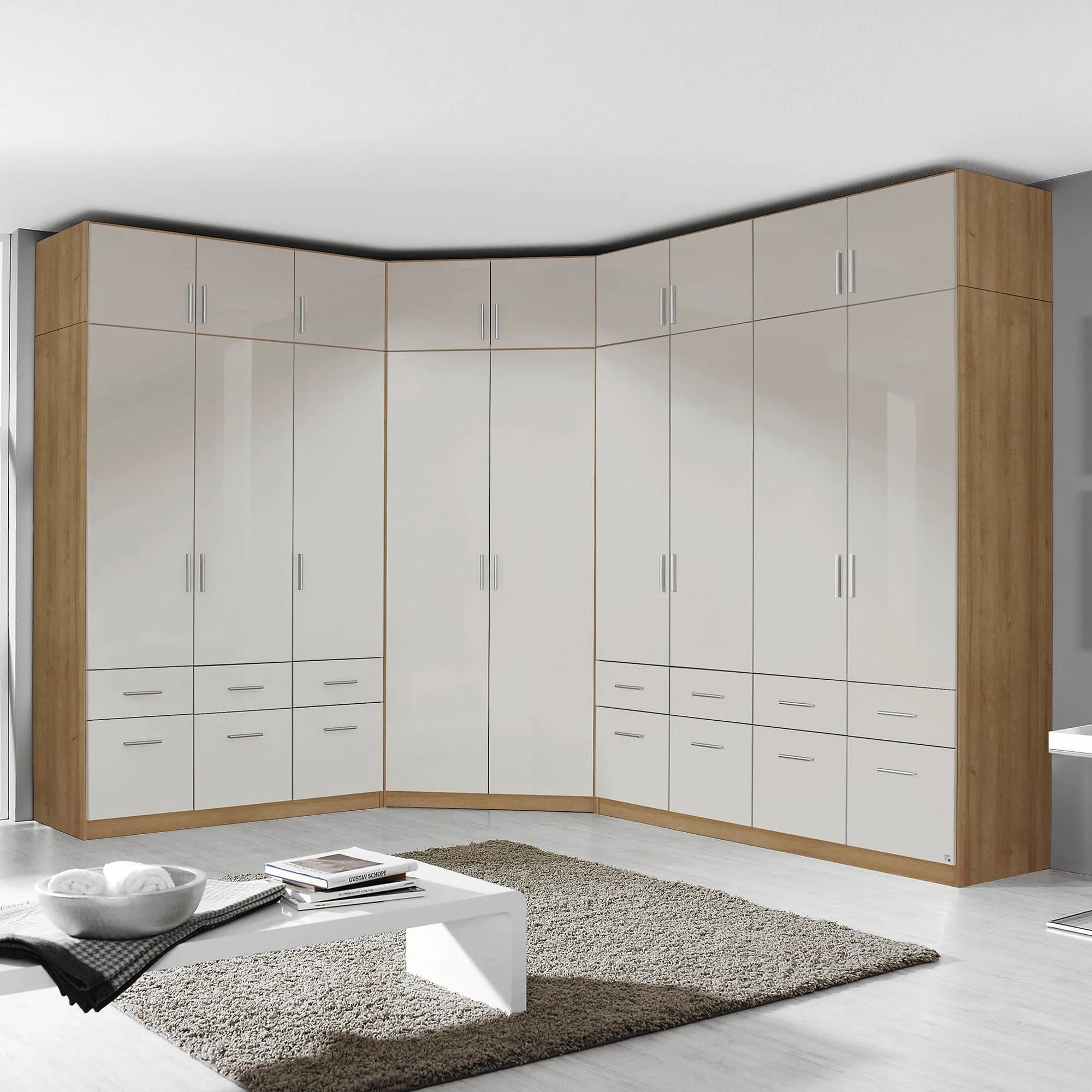 Amalfi - Mirrored Combi Wardrobe