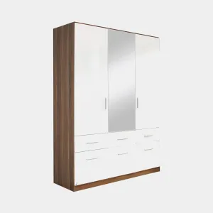Amalfi - Mirrored Combi Wardrobe
