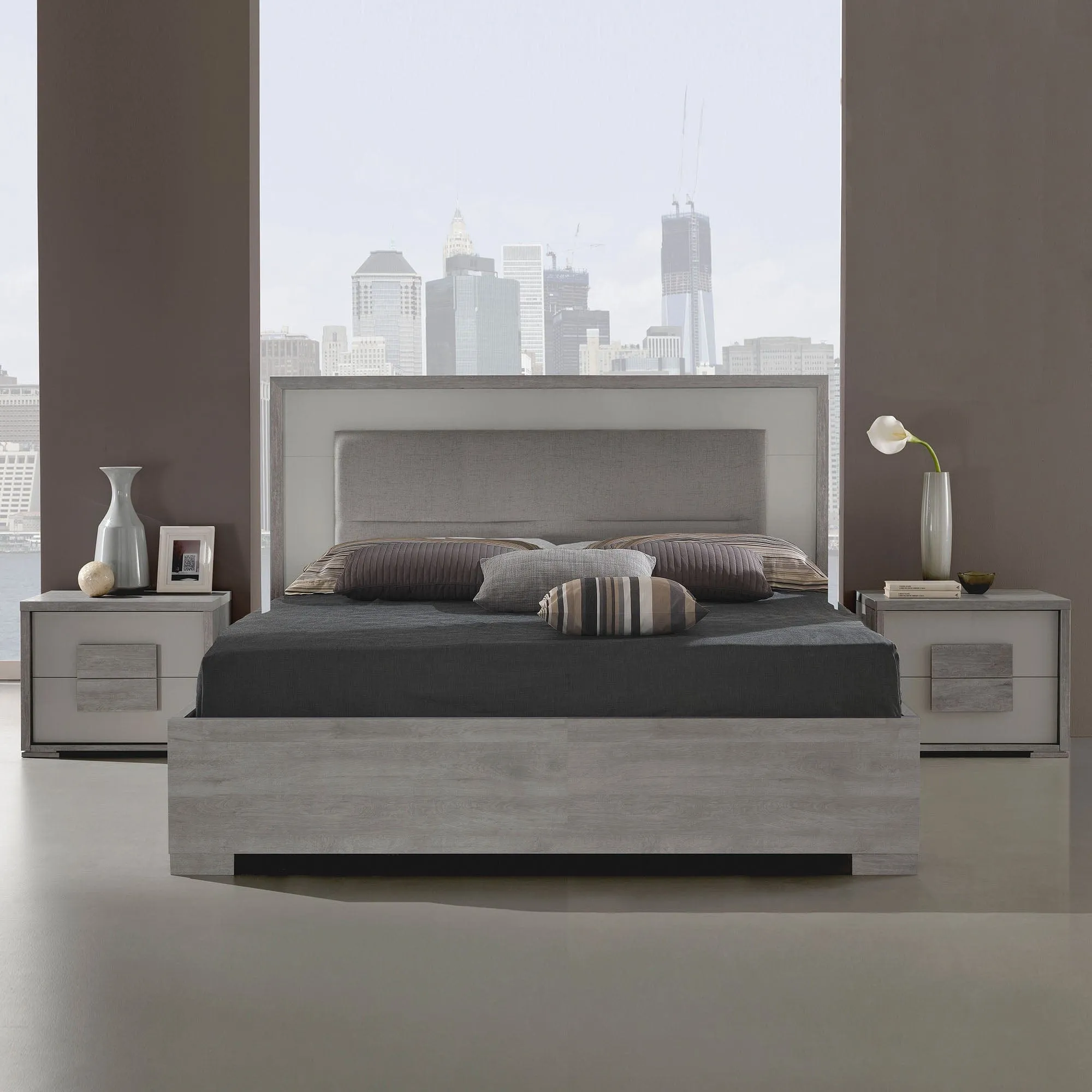 Amelia - Wardrobe In Titanio & Silver Ash