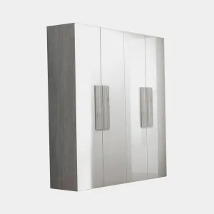 Amelia - Wardrobe In Titanio & Silver Ash