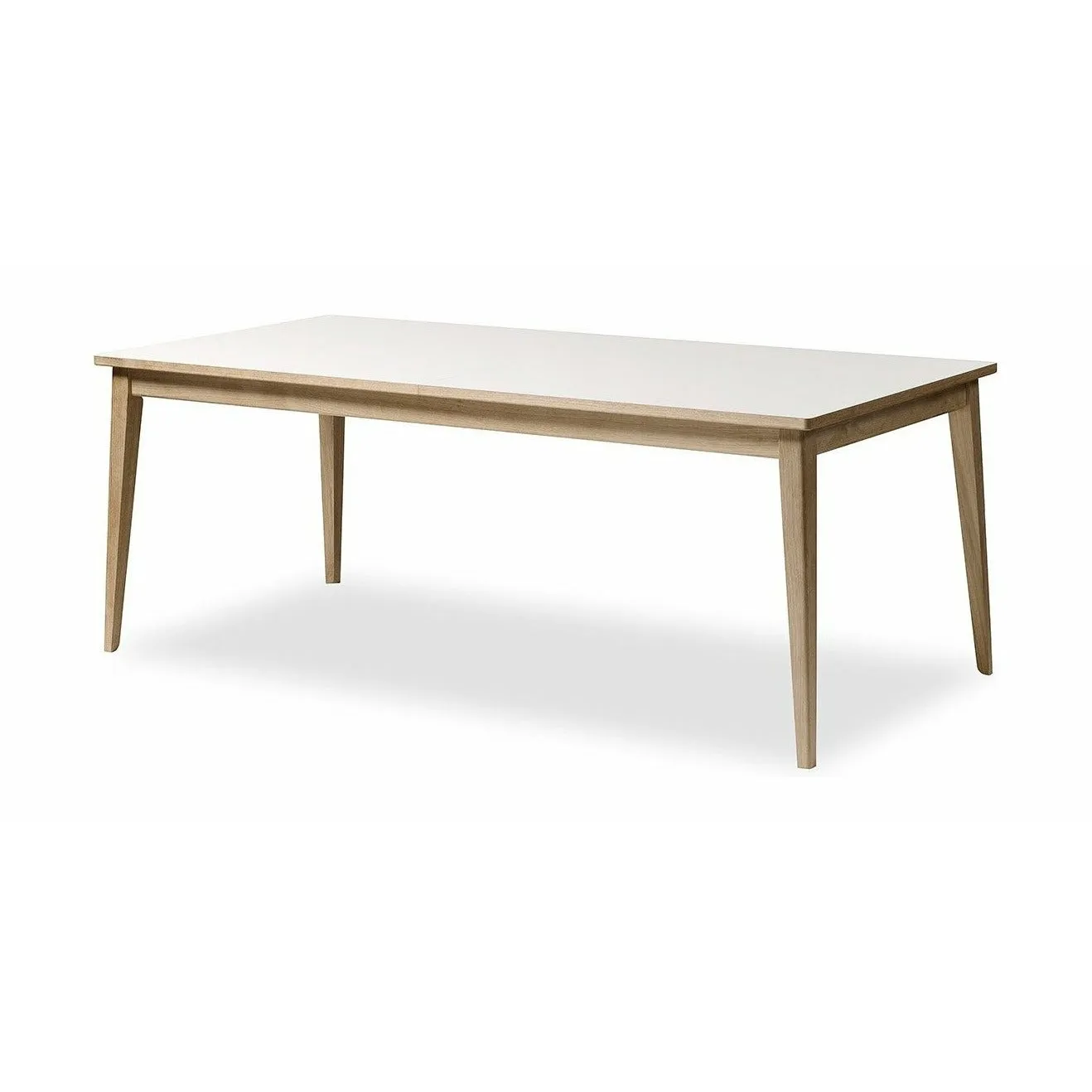 Andersen Furniture T3 Extendable Table White Laminate, Soaped Oak, 200cm