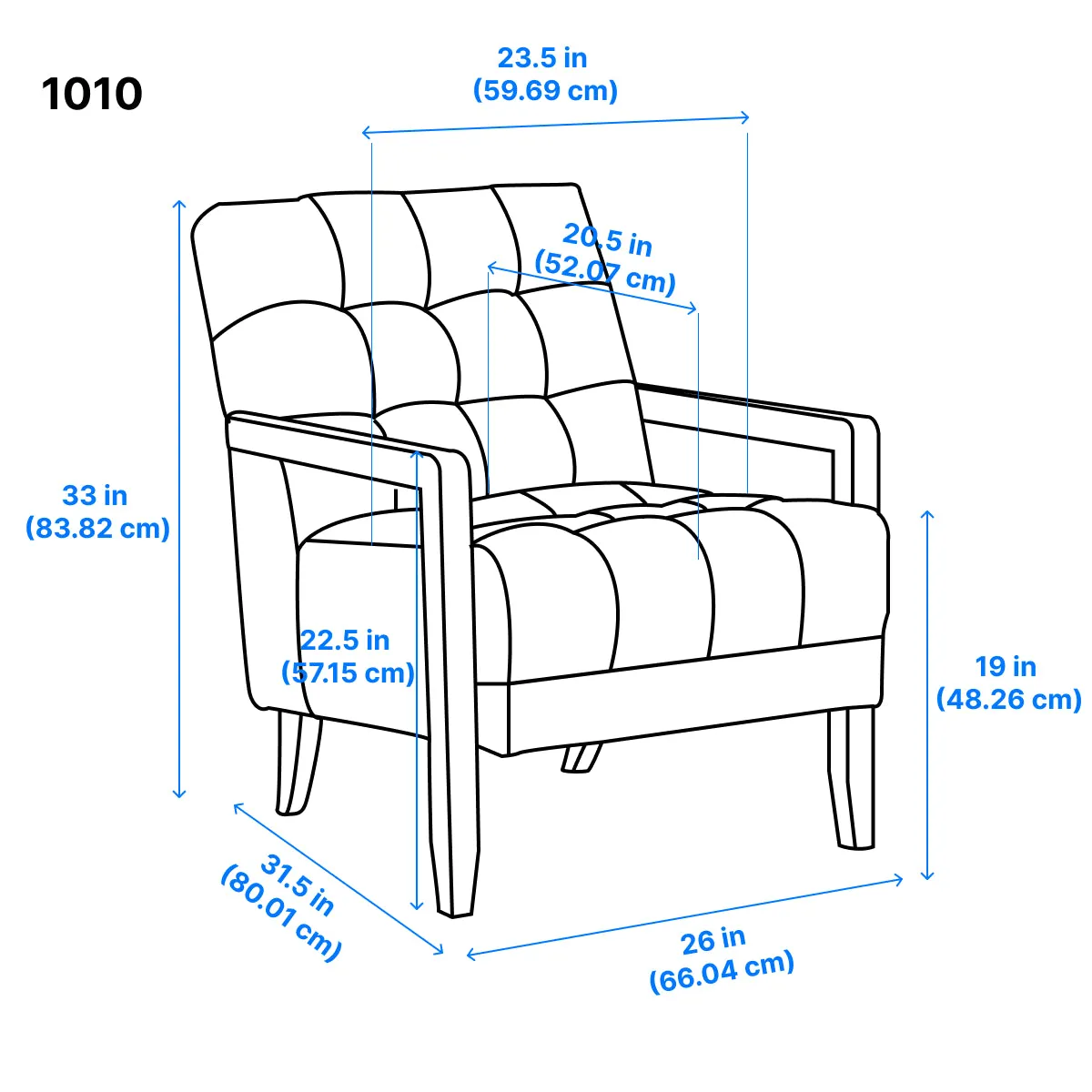 Archam Accent Chair - Blue