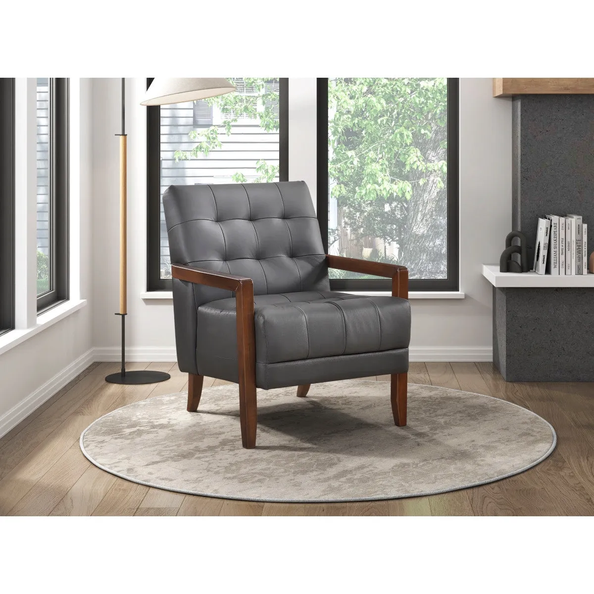 Archam Accent Chair - Dark Grey