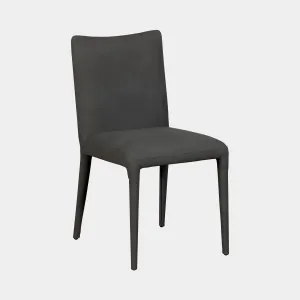 Archie - Dining Chair In PU Dark Grey