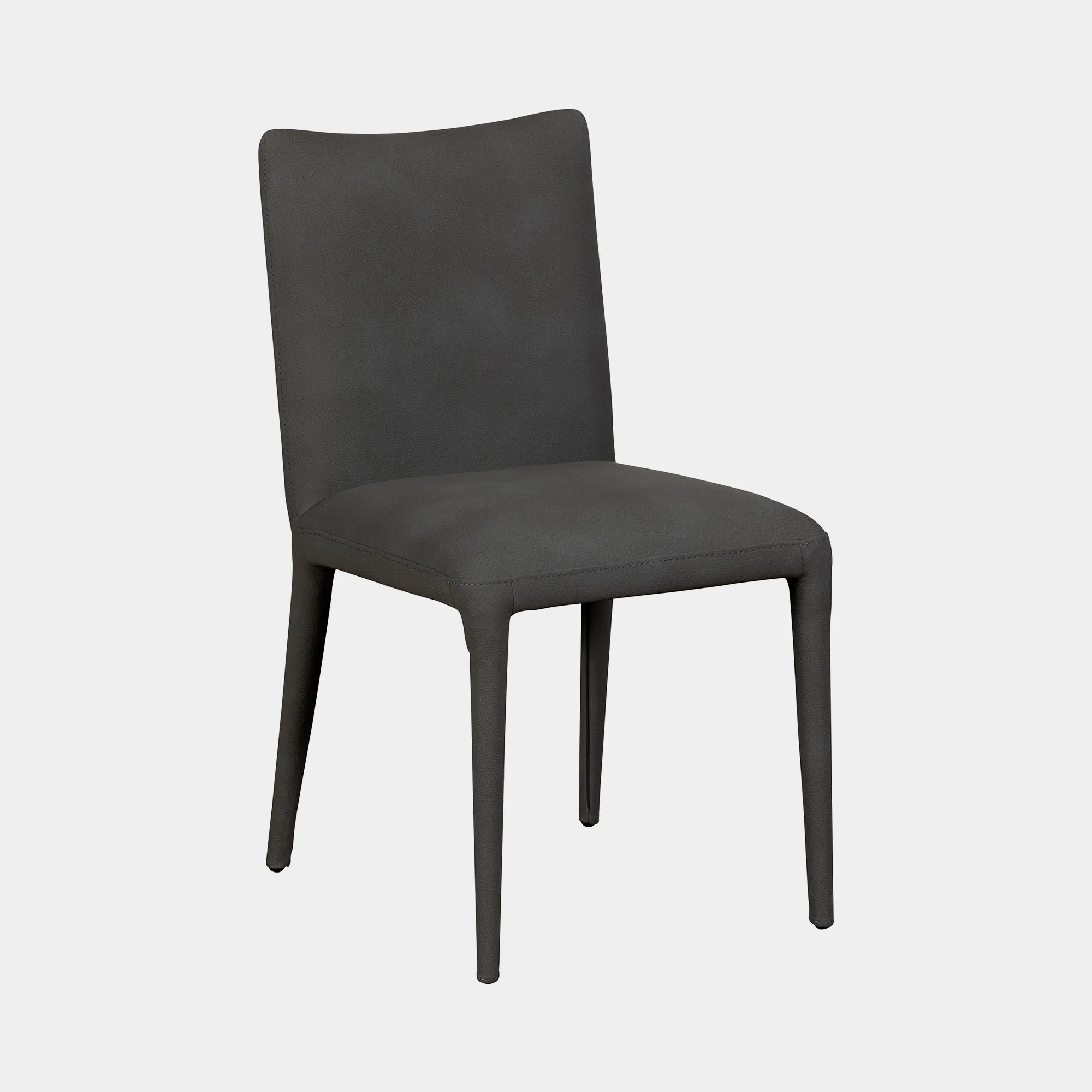 Archie - Dining Chair In PU Dark Grey