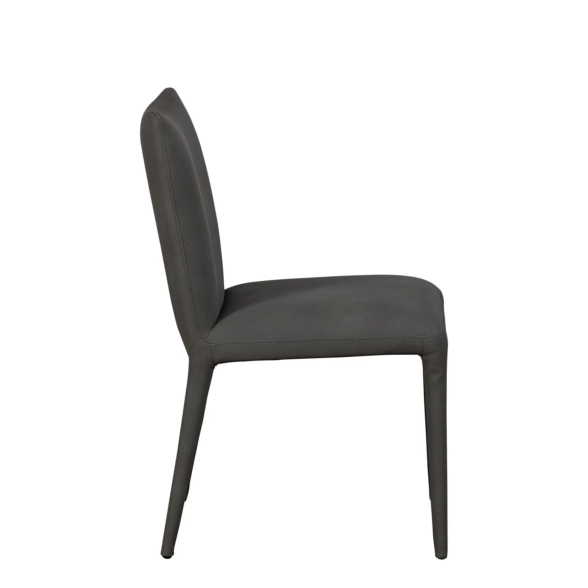 Archie - Dining Chair In PU Dark Grey