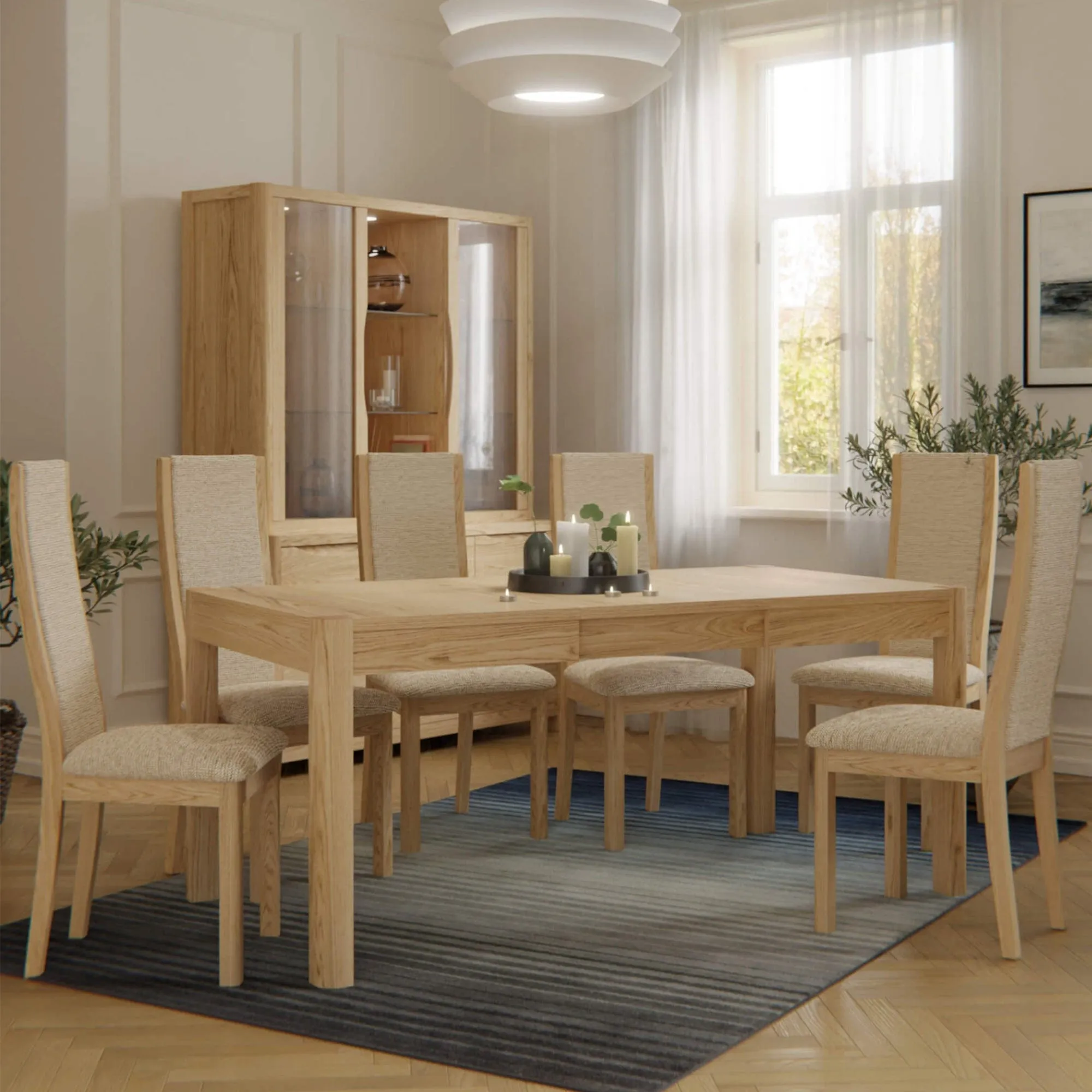 Arden - High Back Dining Chair In Fabric