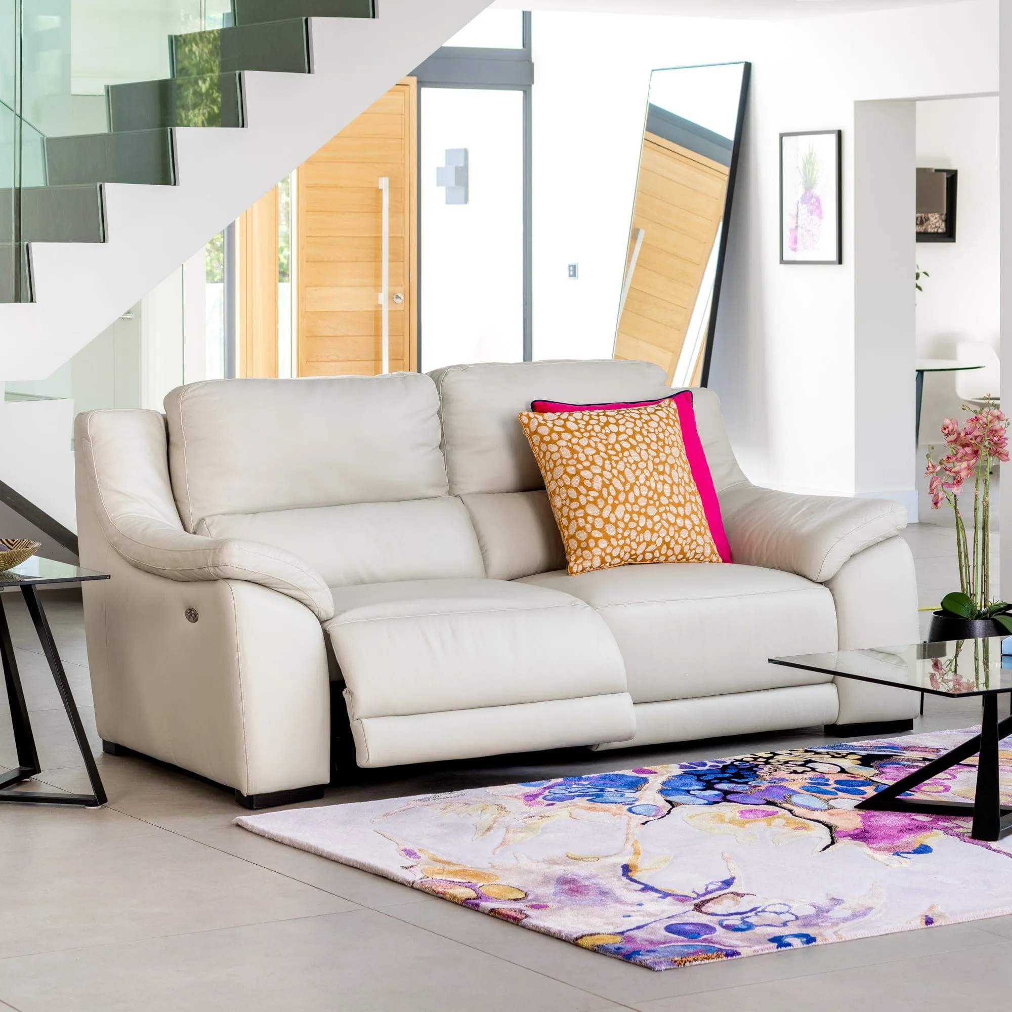 Arezzo - Power Recliner Chair In Leather
