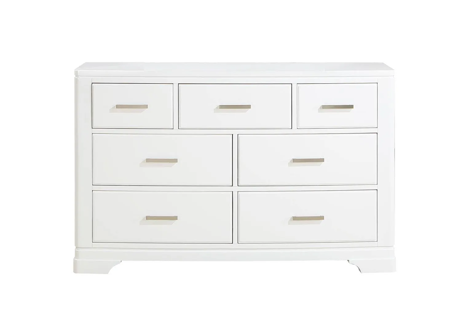 Arista 7-Drawer Dresser - White