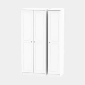 Ashford - Wardrobe In White Wood Grain Effect