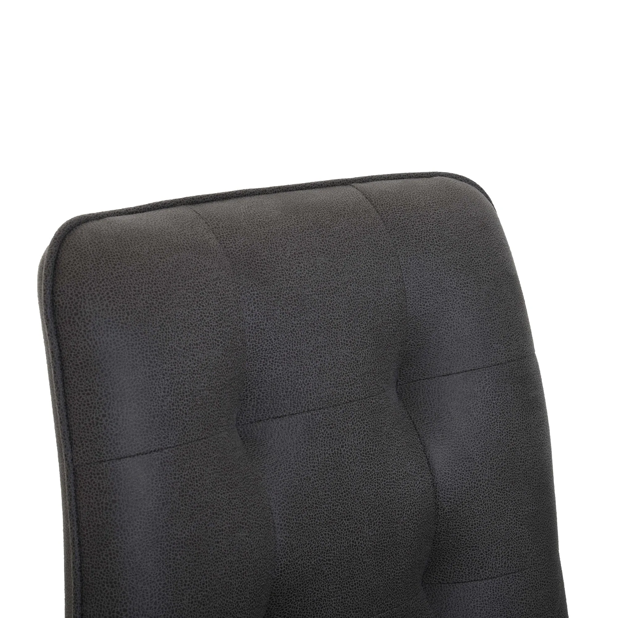 Aston - Dining Chair In Grey Fabric & Black Frame