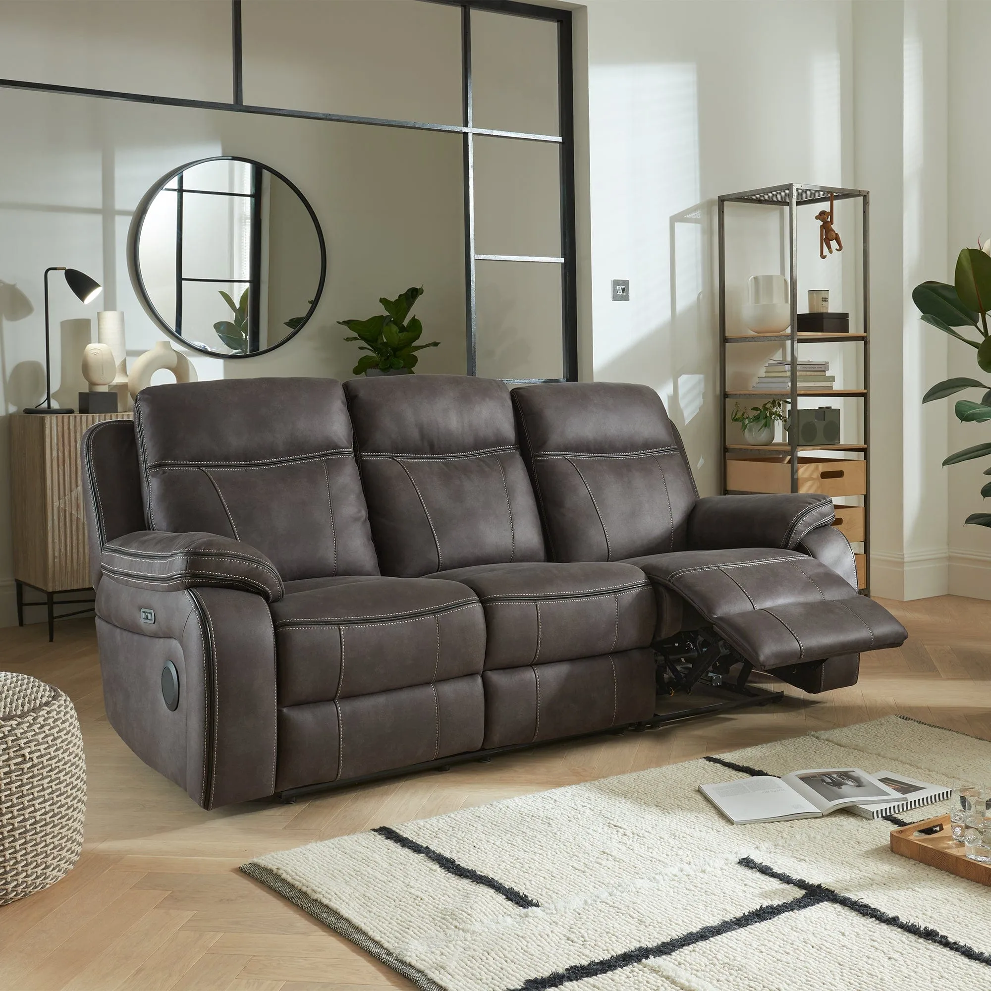 Atlanta - 3 Seat Power Recliner Sofa In Fabric
