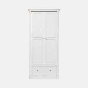 Aylesford - 2 Door/1 Drawer Wardrobe With Solid Oak Top