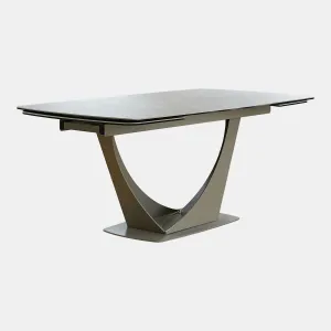 Bari - 180cm Extending Dining Table With Beige Ceramic Top