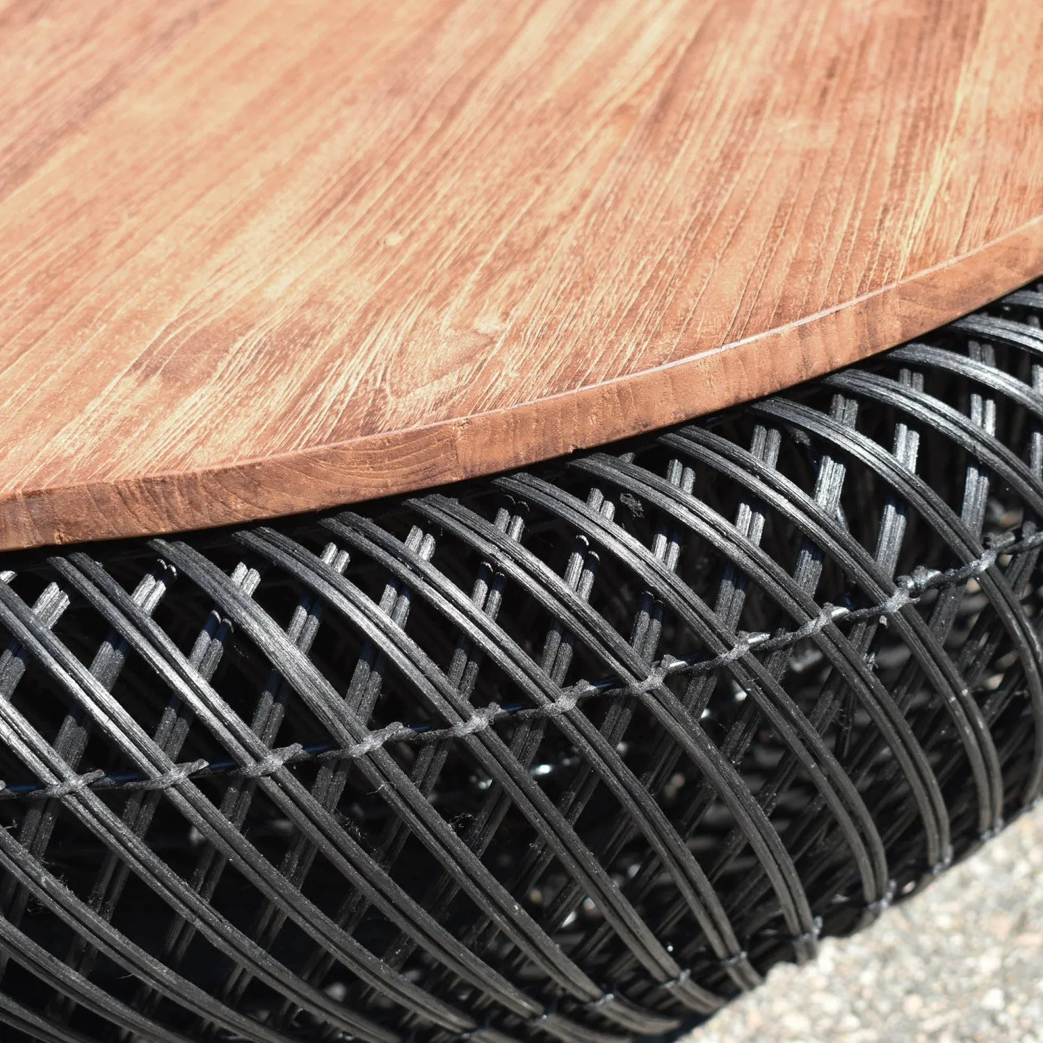 Bayan Wave Coffee Table - Black