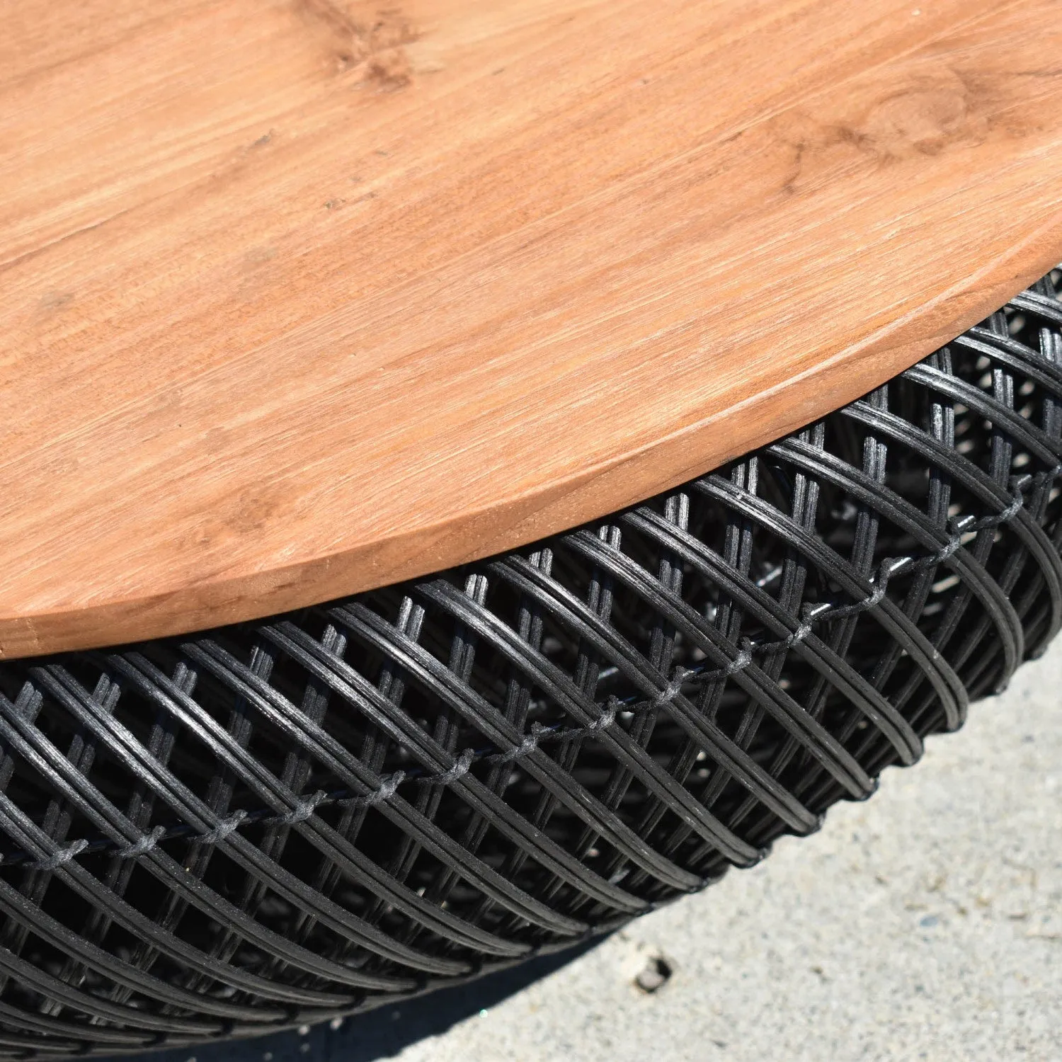 Bayan Wave Coffee Table - Black