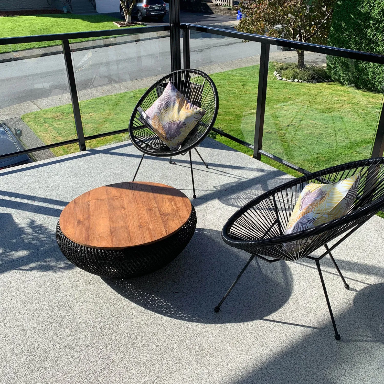 Bayan Wave Coffee Table - Black