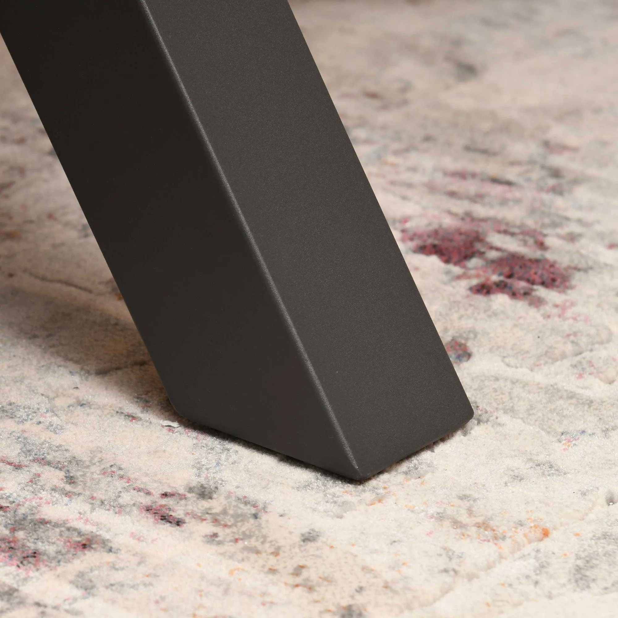 Bergamo - 200cm Extending Dining Table In Taupe Brown Ceramic