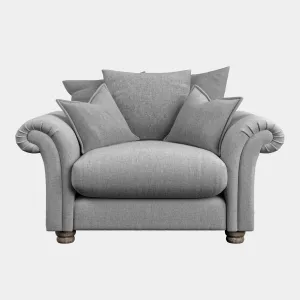 Beverley Hills - Pillow Back Cuddler In Fabric