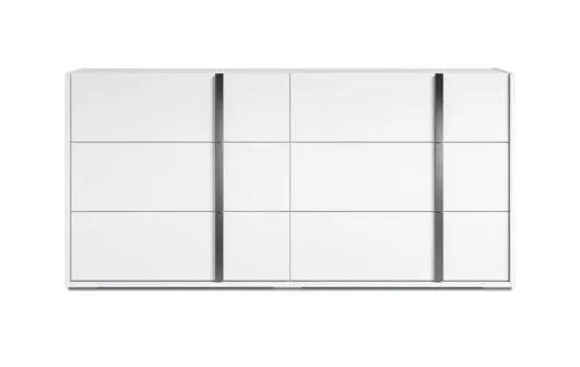 Bianca 6 Drawer Dresser - White Lacquer