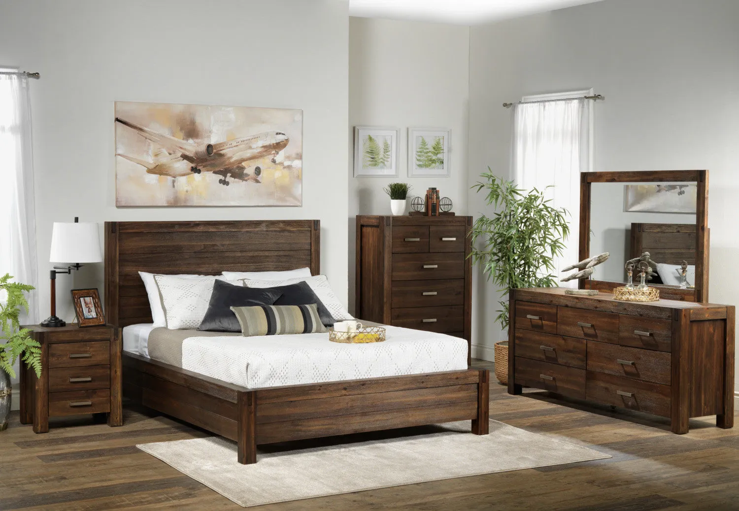 Birmingham Mirror - Dark Oak