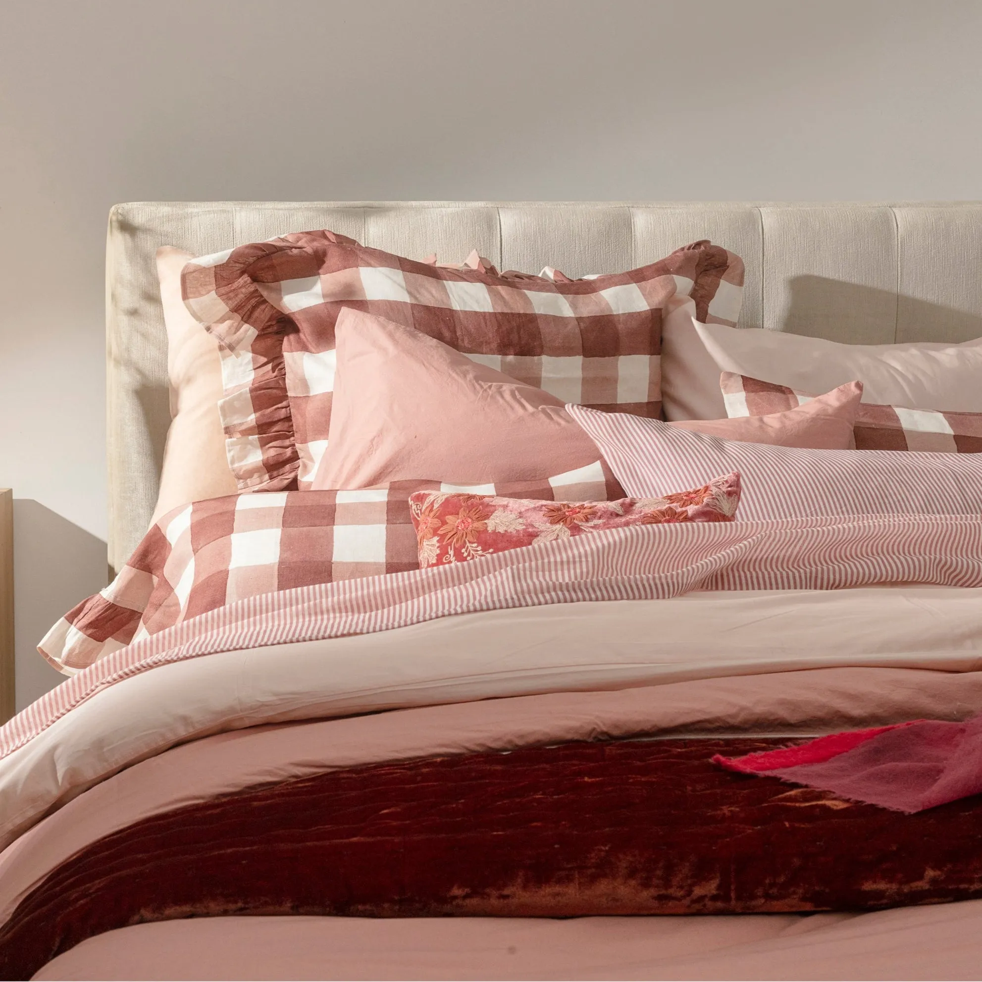 Blossom Stripe Voile Sheetset