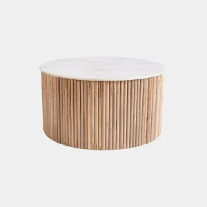 Bombay - Round Coffee Table with Marble Top