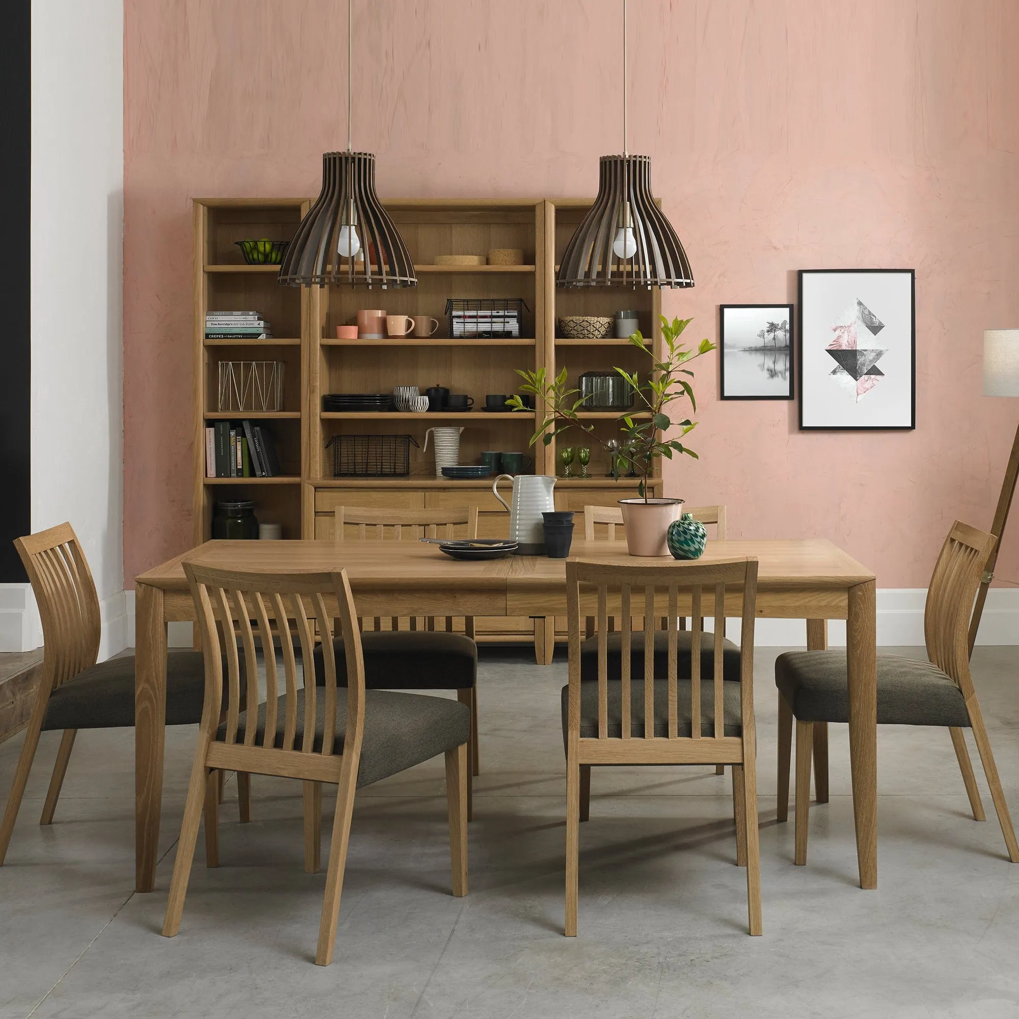 Bremen - 2 Door Narrow Sideboard in Oak Finish
