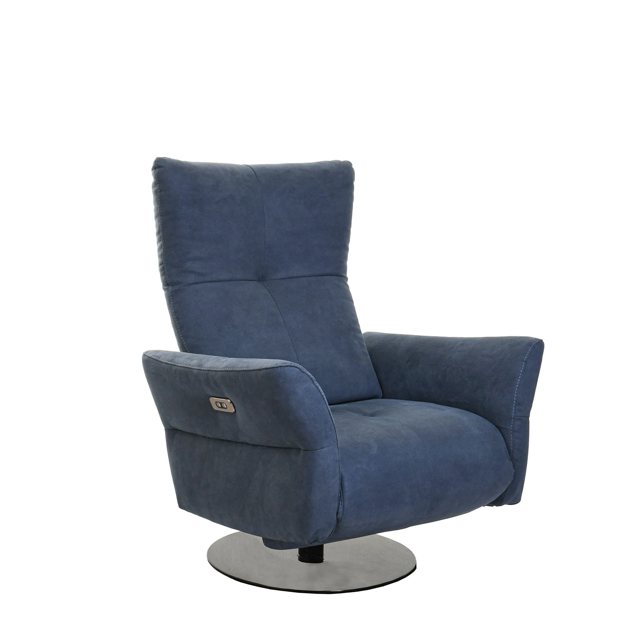 Brescia - Swivel Accent Power Recliner Chair In Fabric