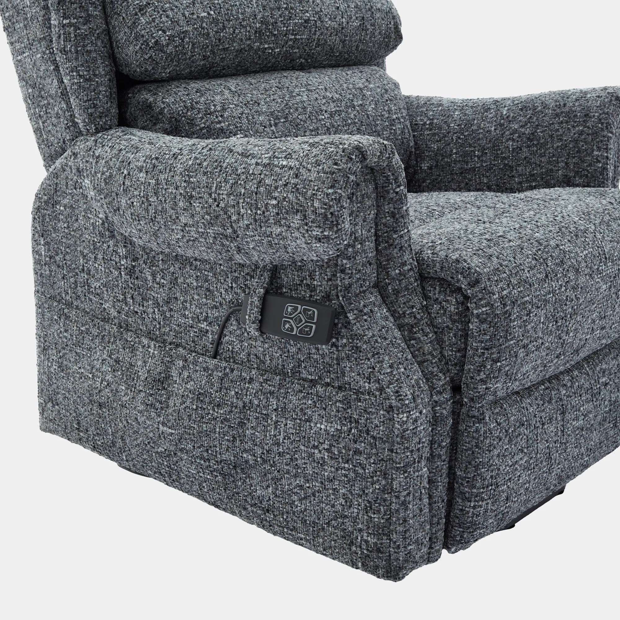 Bude - Dual Motor Rise & Recliner Chair In Fabric