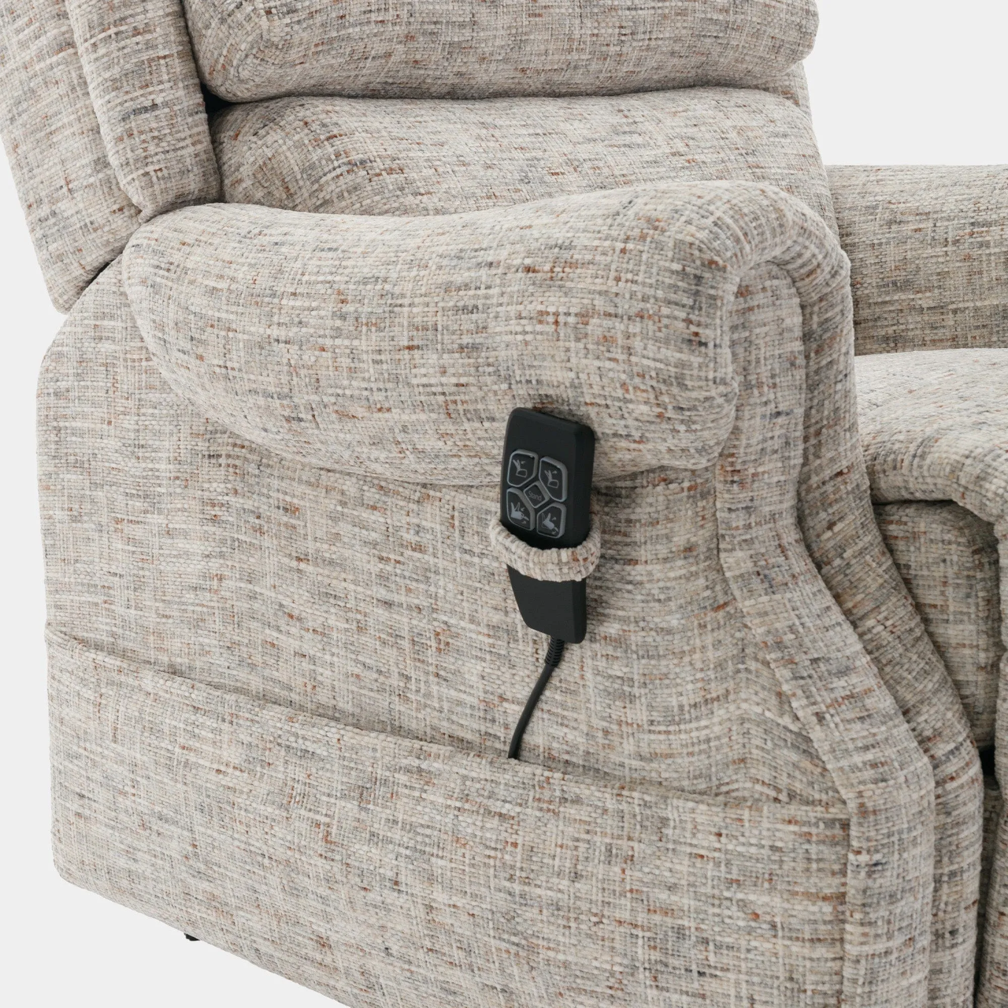 Bude - Dual Motor Rise & Recliner Chair In Fabric