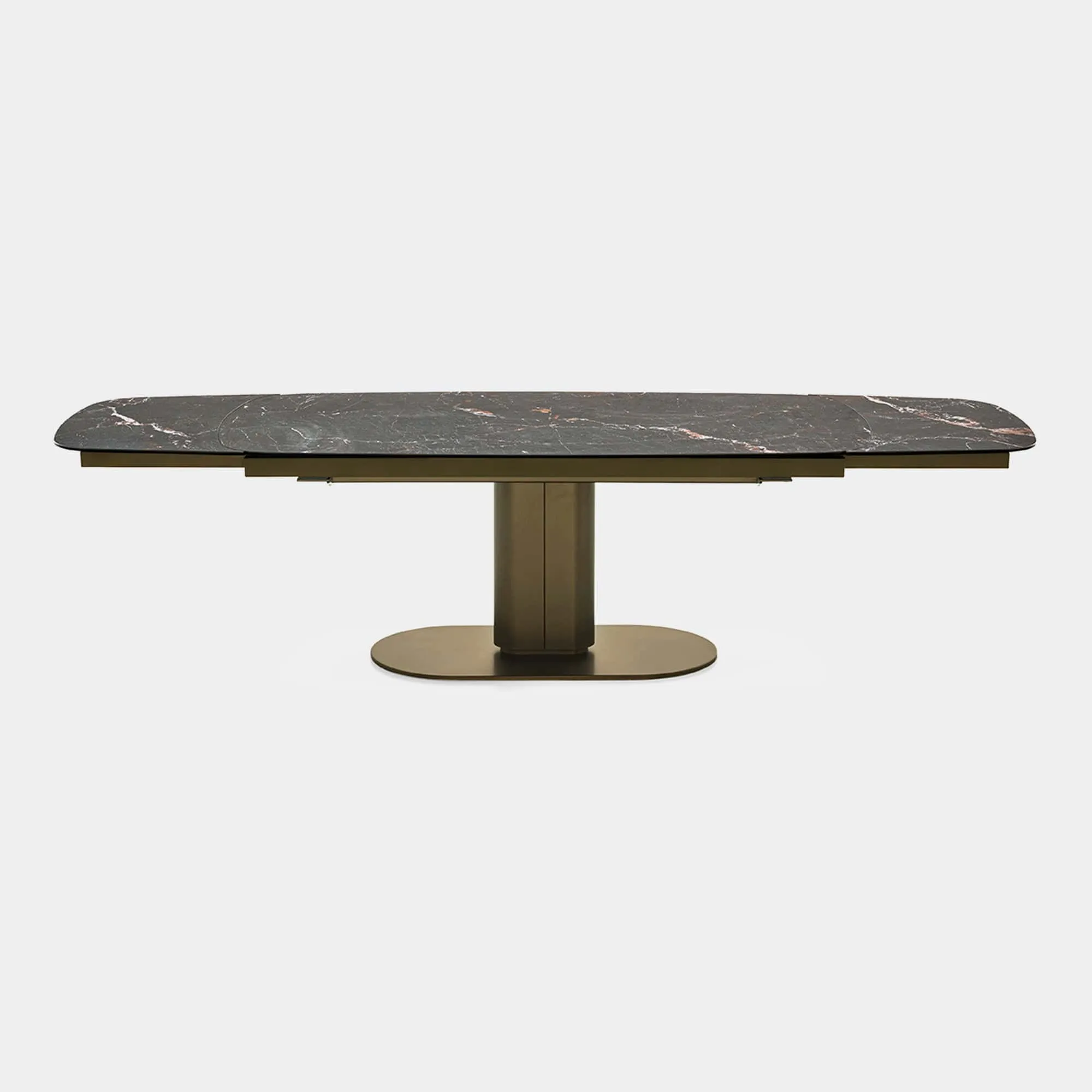 Calligaris Cameo - 200cm Extending Dining Table In P18C Calacatta Black Ceramic
