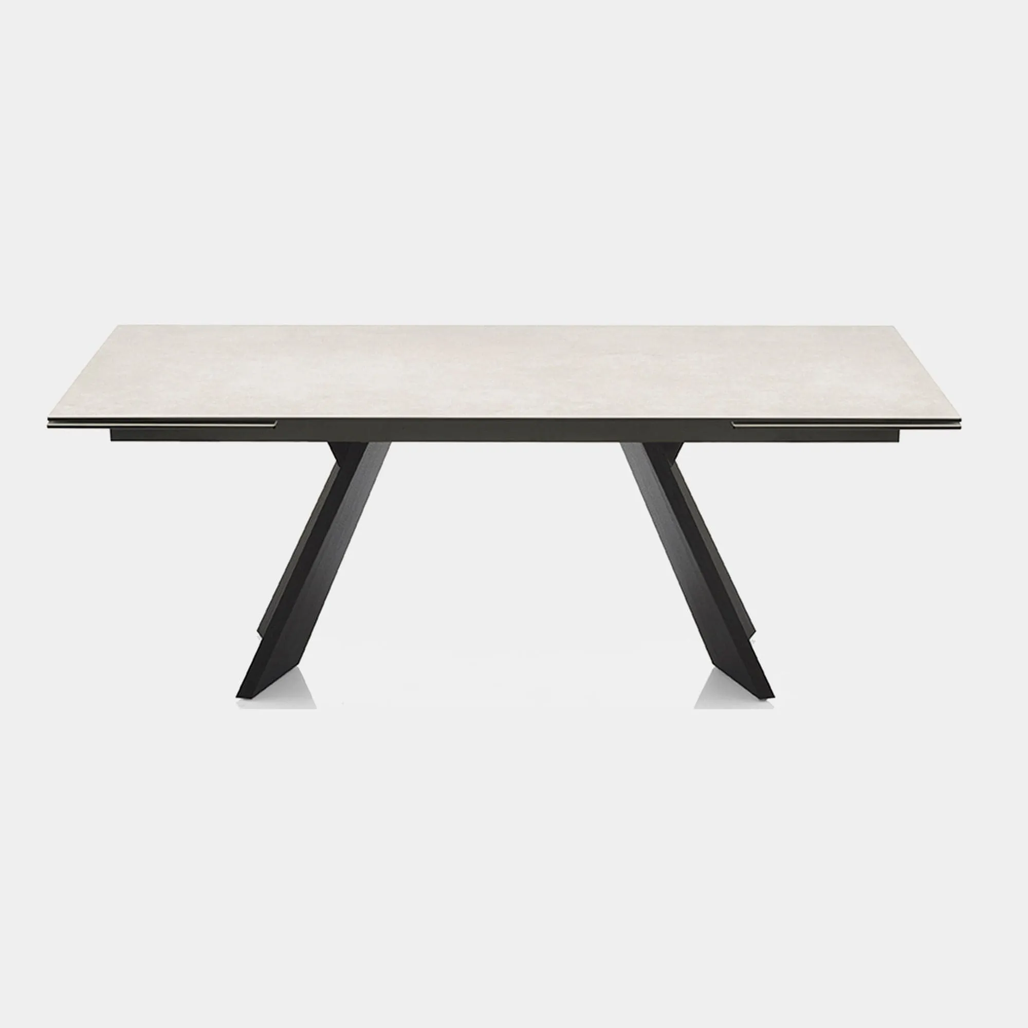Calligaris Icaro - 160cm Extending Dining Table In Salt White Ceramic