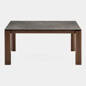 Calligaris Omnia - Extending Dining Table In Lead Grey Ceramic