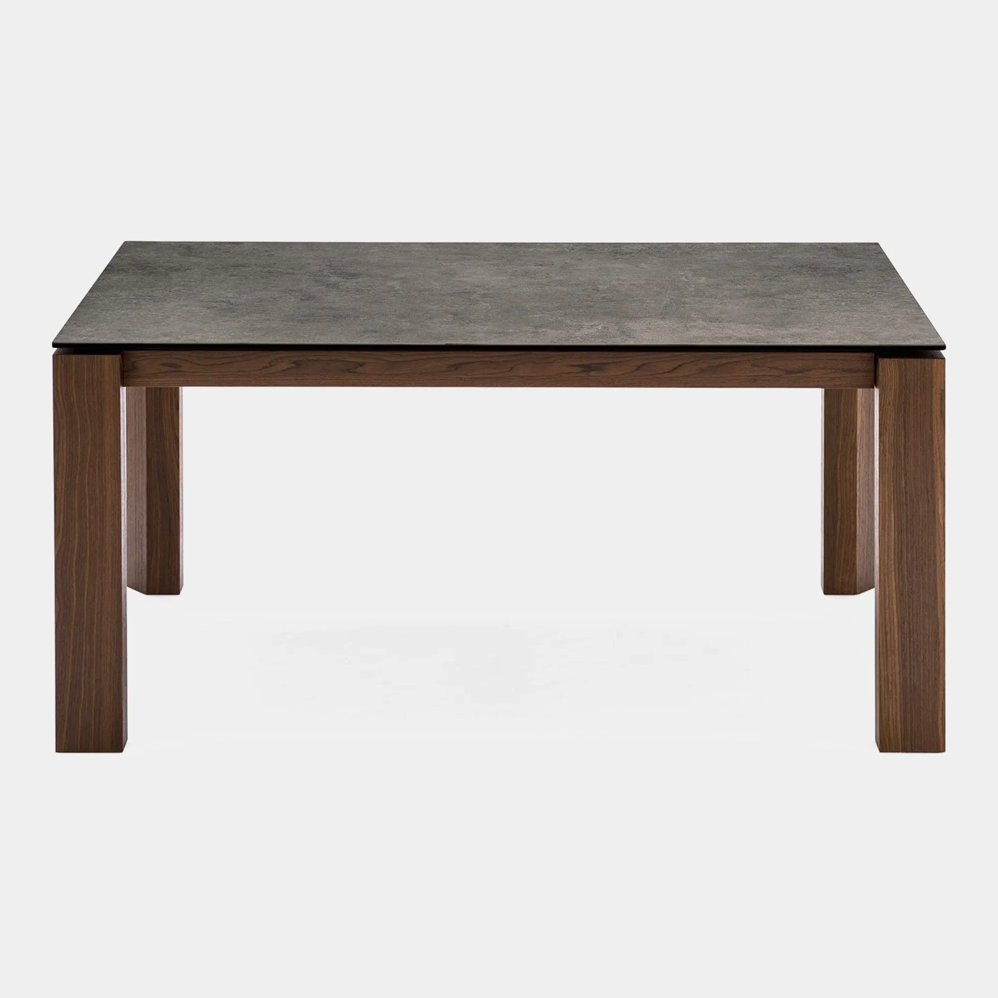 Calligaris Omnia - Extending Dining Table In Lead Grey Ceramic