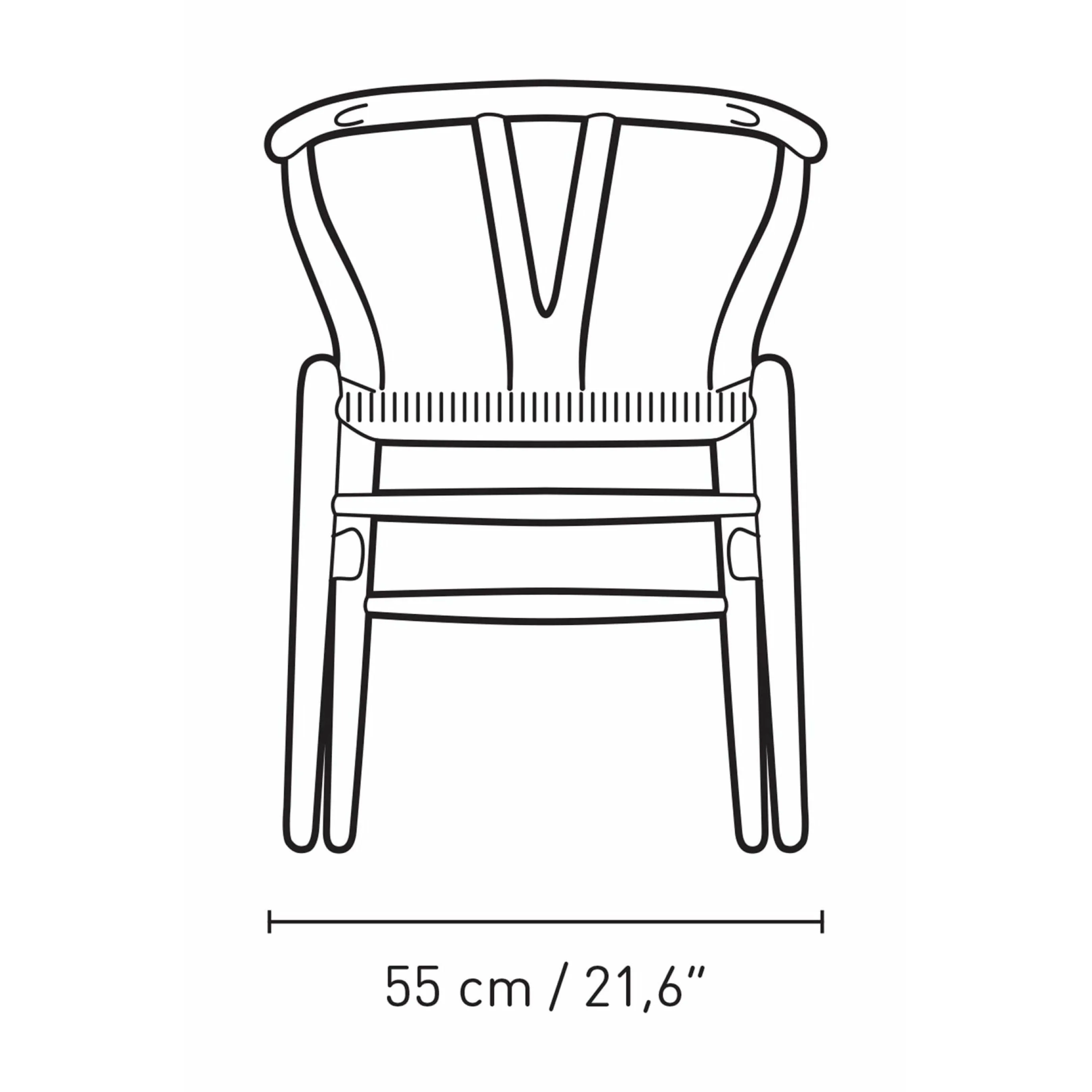 Carl Hansen Ch24 Wishbone Chair Oak, Falu Red/Natural Cord