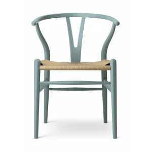 Carl Hansen Ch24 Wishbone Chair Oak, Pewter Blue/Natural Cord Special Edition