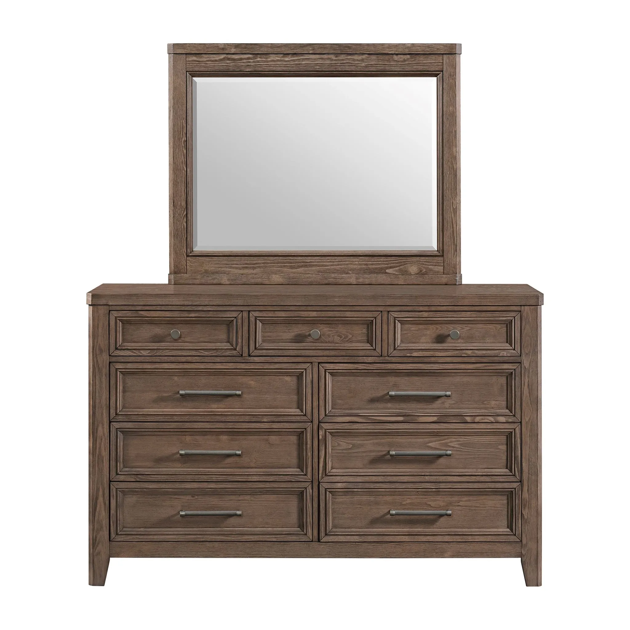 Carlson 9-Drawer Dresser - Weathered Chestnut