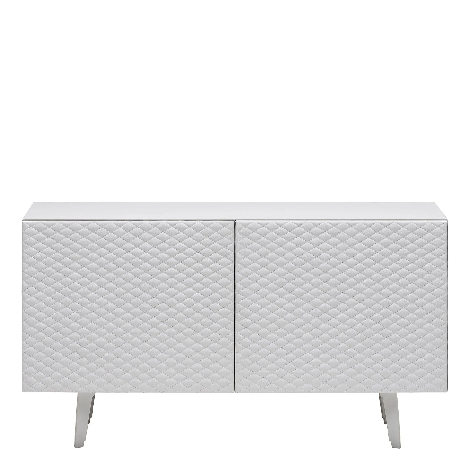 Cattelan Italia Absolut - 2 Door Sideboard In GF69 Graphite Structure & Soft Leather Doors
