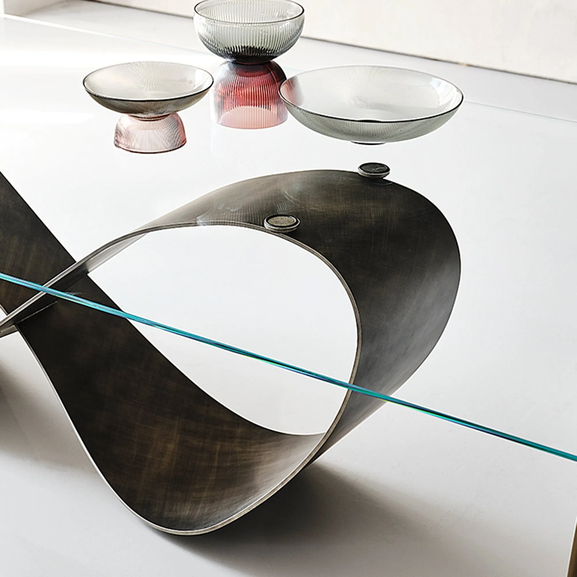 Cattelan Italia Butterfly - Dining Table In Clear Glass