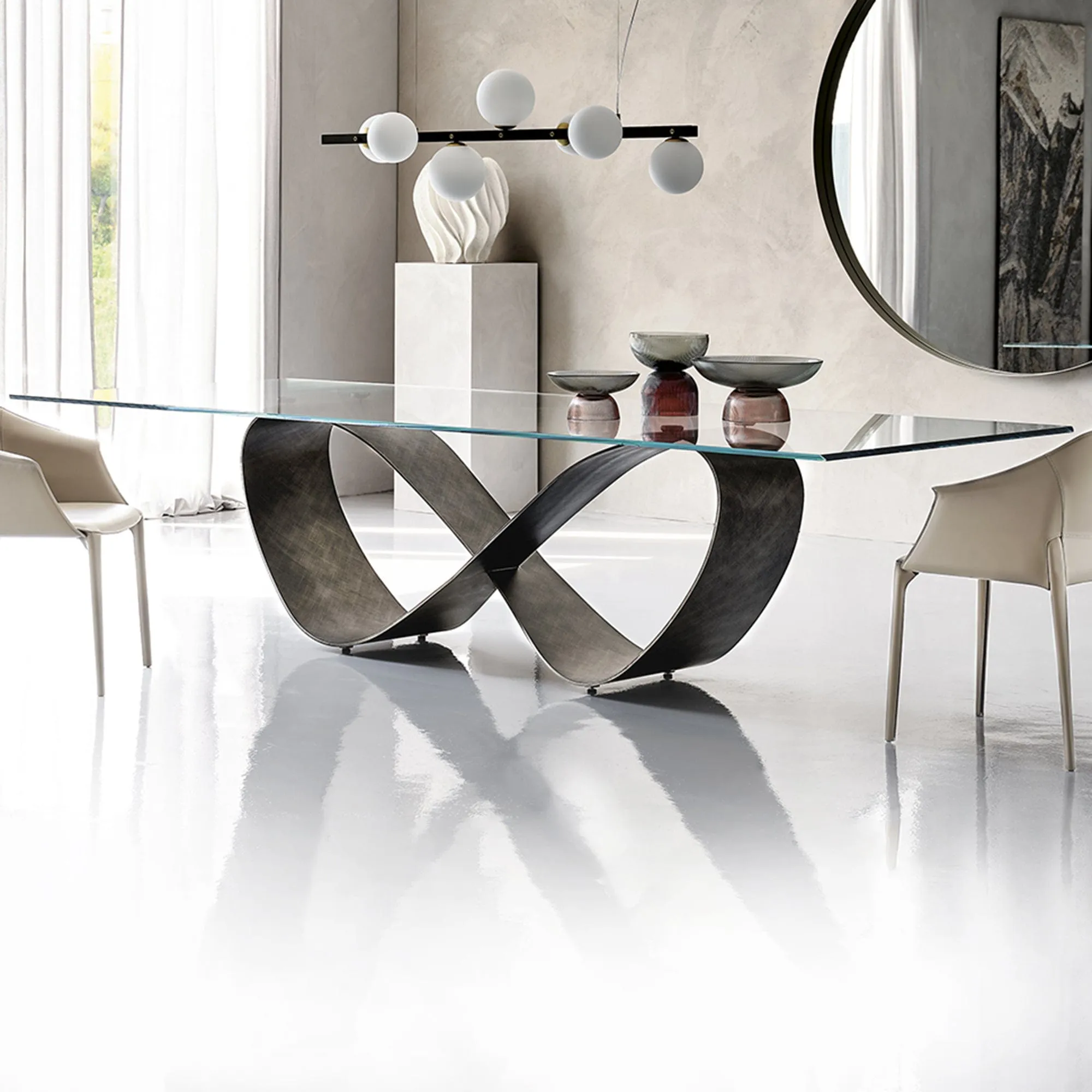 Cattelan Italia Butterfly - Dining Table In Clear Glass